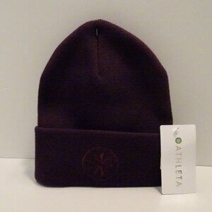 Athleta Plum Knit Beanie